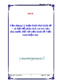 Vận dụng Lý luận hình thái kinh tế – xã hội để phân tích vai trò của nhà nước đối với nền kinh tế Việt nam hiện nay