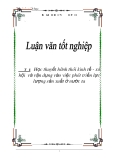 đề tài: Học thuyết hình thái kinh tế - xã hội  và vận dụng vào việc phát triển lực lượng sản xuất ở nước ta