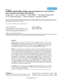 Báo cáo y học: " FitSNPs: highly differentially expressed genes are more likely to have variants associated with disease"