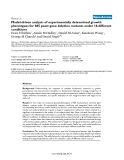 Báo cáo y học: " Model-driven analysis of experimentally determined growth phenotypes for 465 yeast gene deletion mutants under 16 different conditions"