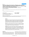 Báo cáo y học: "A genome-wide genetic signature of Jewish ancestry perfectly separates individuals with and without full Jewish ancestry in a large random sample of European Americans"
