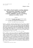 Báo cáo sinh học: " The effect of alternative mating designs and selection strategies on adult multiple ovulation and embryo "