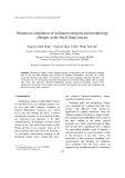 Báo cáo nghiên cứu khoa học "  Numerical simulation of sediment transport and morphology changes at the Bach Dang estuary "