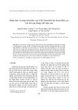 Báo cáo nghiên cứu khoa học " Hoàn lưu và mưa trên khu vực Việt Nam thời kỳ front Mei-yu: Vai trò của dòng xiết trên cao "