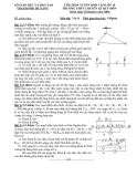 ĐỀ THI TUYỂN SINH VÀO LỚP 10 MÔN VẬT LÝ - ĐỀ SỐ 6 - TRƯỜNG CHUYÊN LÊ QUÝ ĐÔN THÀNH PHỐ ĐÀ NẴNG