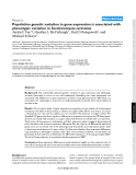 Population genetic variation in gene expression is associated with phenotypic variation in Saccharomyces cerevisiae