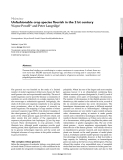 Báo cáo y học: " Unfashionable crop species flourish in the 21st century"