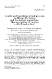 Báo cáo khoa hoc:" Genetic  polymorphism  of milk  proteins  in African Bos taurus and Bos indicus populations"