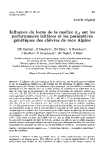 Báo cáo sinh học: "Influence du locus de la caséine α sur les s1 laitières et les paramètres performances génétiques des chèvres de race Alpine"