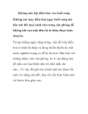 Không nên bật điều hòa vào buổi sáng