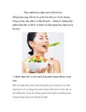 Thực phẩm làm chậm quá trình lão hóa 