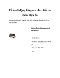 Cổ áo di động bằng ren cho chiếc áo thêm điệu đà 