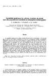 báo cáo khoa học: "Variabilité génétique du rythme circadien de ponte dans les populations naturelles de Drosophila melanogaster"