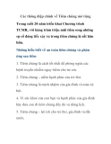 Các thông điệp chính về Tiêm chủng mở rộng 