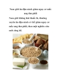 Nam giới ăn đậu nành giảm nguy cơ mắc ung thư phổi 