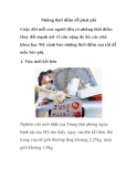 Những thời điểm dễ phát phì 