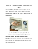Những lưu ý quan trọng khi dùng đồ nhựa đựng thực phẩm 