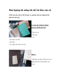 Bàn laptop đa năng tái chế từ tấm ván cũ 