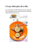 Cá nục chiên giòn sốt xì dầu 
