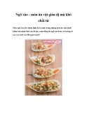 Ngô xào - món ăn vặt giản dị mà khó chối từ 
