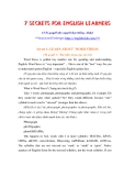 7 secrets for English learnes