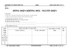 Bài 25 : DÒNG ĐIỆN KHÔNG ĐỔI – NGUỒN ĐIỆN