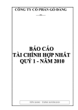 CÔNG TY CỔ PHẦN GÒ ĐÀNG - BÁO CÁO HỢP NHẤT ĐẦY ĐỦ - THÁNG 04 NĂM 2010