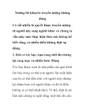 Những lời khuyên truyền miệng không đúng