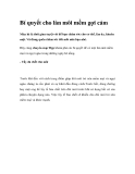 Bí quyết cho làn môi mềm gợi cảm