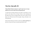 Mẹo hay chọn giầy tốt 