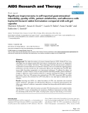 Báo cáo y học: ": Significant improvements in self-reported gastrointestinal tolerability, quality of life, patient satisfaction, and adherence with lopinavir/ritonavir tablet formulation compared with soft gel capsules"