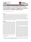 Characterization of the GXXXG motif in the first transmembrane segment of Japanese encephalitis virus precursor membrane (prM) protein