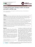 Combinatorial gene therapy renders increased survival in cirrhotic rats