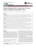 Báo cáo y học: " Neuronal degeneration in autonomic nervous system of Dystonia musculorum mice"