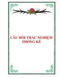 CÂU HỎI TRẮC NGHIỆM THỐNG KÊ