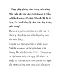 Chạy giúp phòng cúm trong mùa đông