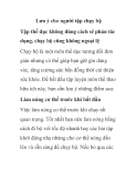 Lưu ý cho người tập chạy bộ 