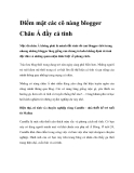 Điểm mặt các cô nàng blogger Châu Á đầy cá tính