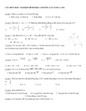 CÂU HỎI TRẮC NGHIỆM HÌNH HỌC CHƯƠNG 1(11 NÂNG CAO)