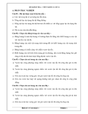 Đề kiểm tra 1 tiết Lý lớp 10