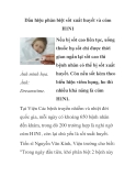 Dấu hiệu phân biệt sốt xuất huyết và cúm H1N1 