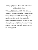 Giải pháp hiệu quả cho vệ sinh an toàn thực phẩm tại Việt Nam 
