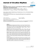 Báo cáo y học: "Daily illumination exposure and melatonin: influence of ophthalmic dysfunction and sleep duration"
