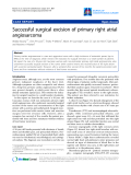 Báo cáo y học: "Successful surgical excision of primary right atrial angiosarcoma"