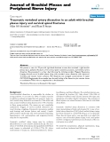 Báo cáo y học: "Traumatic vertebral artery dissection in an adult with brachial plexus injury and cervical spinal fracture"