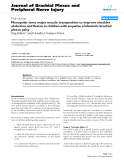 Báo cáo y học: "Monopolar teres major muscle transposition to improve shoulder abduction and flexion in children with sequelae of obstetric brachial plexus pals"