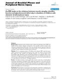 Báo cáo y học: "An MRI study on the relations between muscle atrophy, shoulder function and glenohumeral deformity in shoulders of children with obstetric brachial plexus injury"