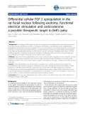 Báo cáo y học: "Differential cellular FGF-2 upregulation in the rat facial nucleus following axotomy, functional electrical stimulation and corticosterone: a possible therapeutic target to Bell’s pals"