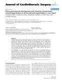 Báo cáo y học: "Pulmonary stenosis development and reduction of pulmonary arterial hypertension in atrioventricular septal defect: a case report"