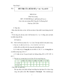 Đại số lớp 9 ĐỒ THỊ CỦA HÀM SỐ y = ax + b, a ≠ 0 